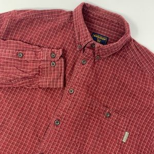 Woolrich Men’s Plaid Button Down Cotton Flannel Long Sleeve Sz XL S3